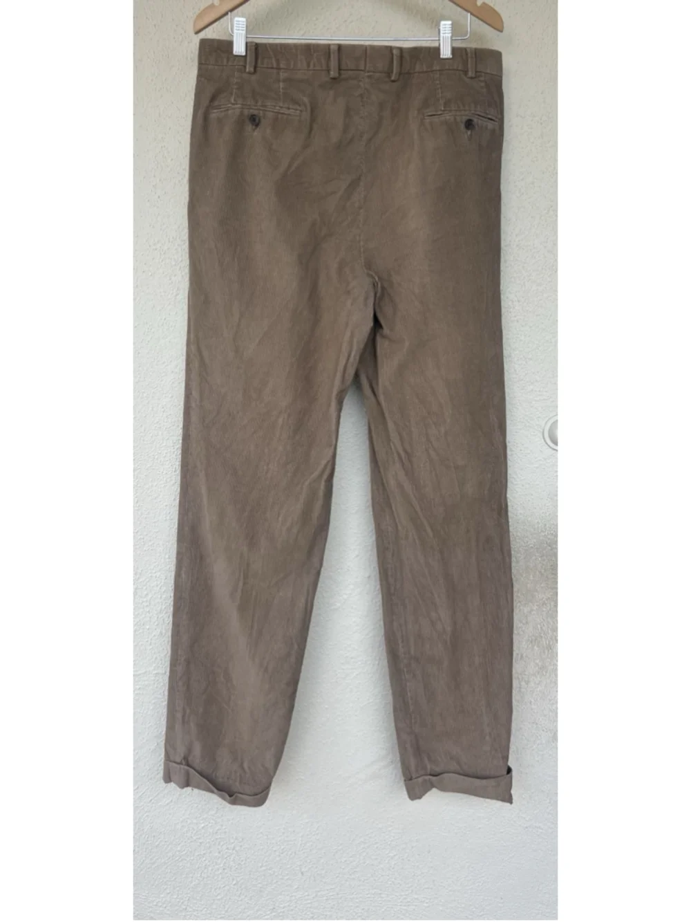 Lauren Ralph Lauren Men’s Size 36 Corduroy Trousers Pleated Cuffed Straight Leg